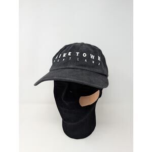 Niketown Portland Y2K Baseball Hat Cap Adjustable Black OSFA Oregon Running